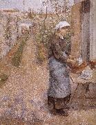 woman washing dishes Camille Pissarro